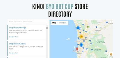 The Purpose of KINOI's BYO Bubble Tea Cup Store Directory