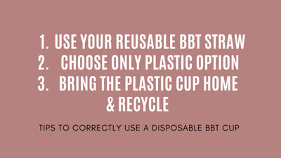 KINOI teaches you how to be more 'eco-friendly' with a disposable bbt cup